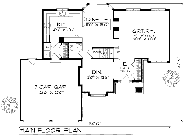 main floor house blueprint