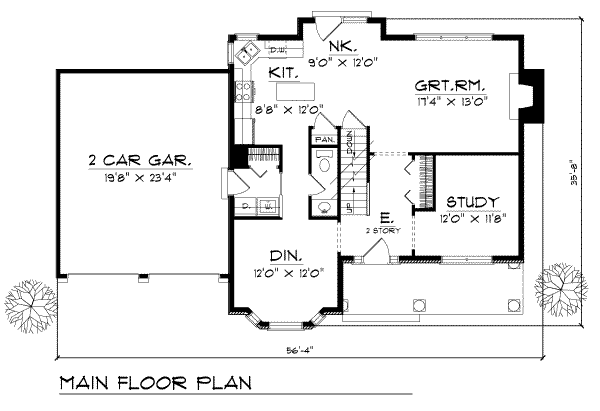main floor house blueprint