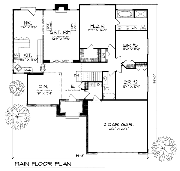 main floor house blueprint