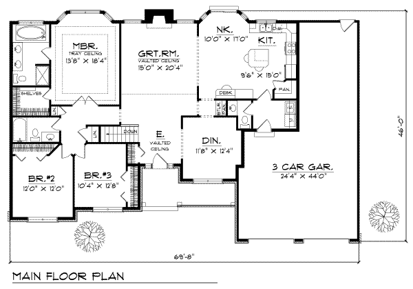 main floor house blueprint