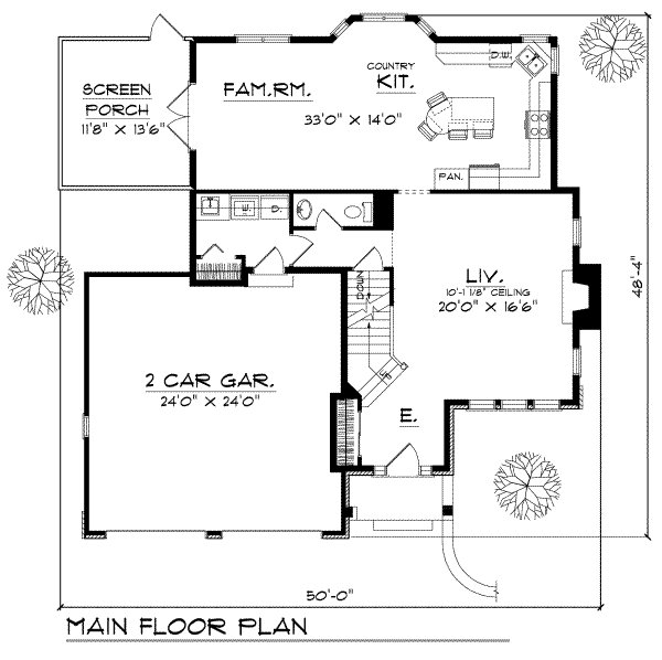 main floor house blueprint