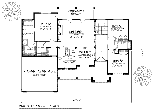 main floor house blueprint
