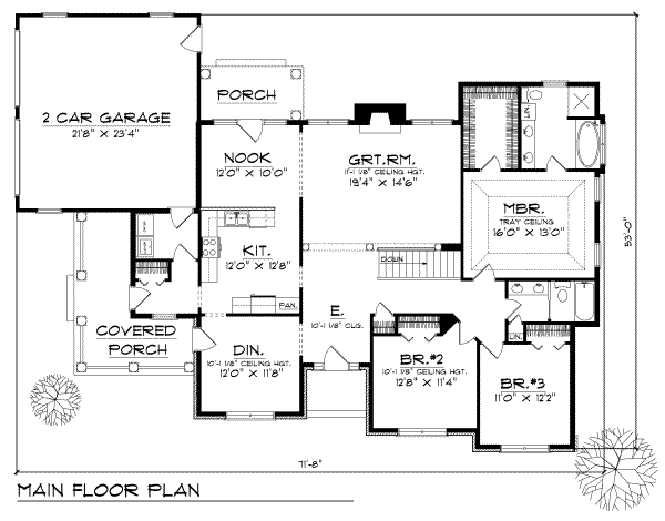 main floor house blueprint