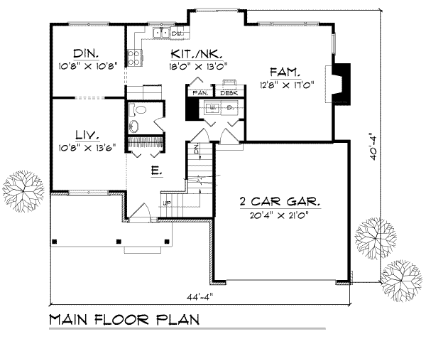 main floor house blueprint