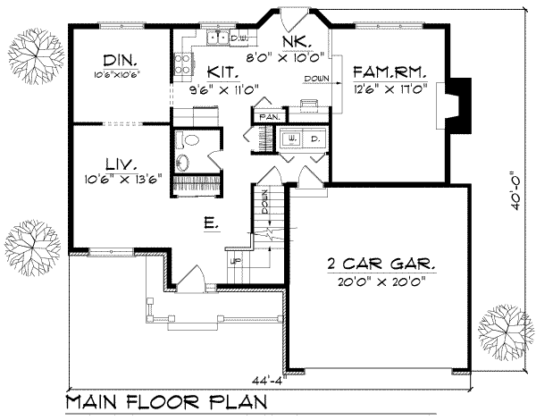 main floor house blueprint