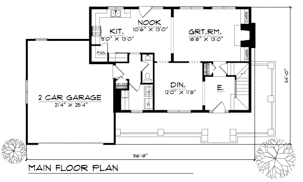 main floor house blueprint