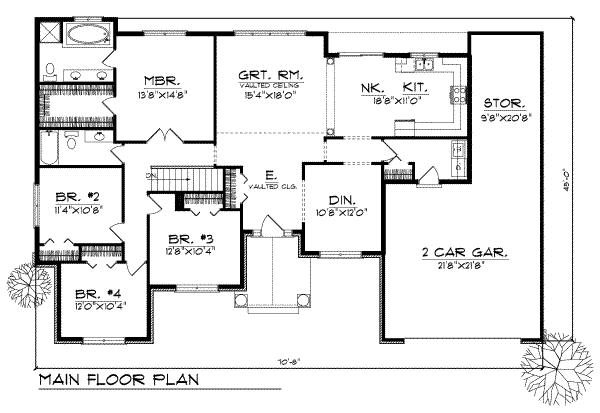 main floor house blueprint