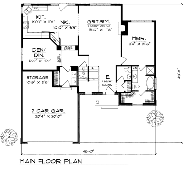 main floor house blueprint