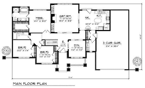 main floor house blueprint