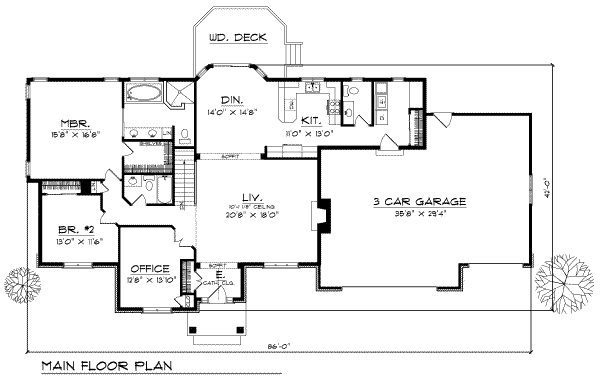 main floor house blueprint