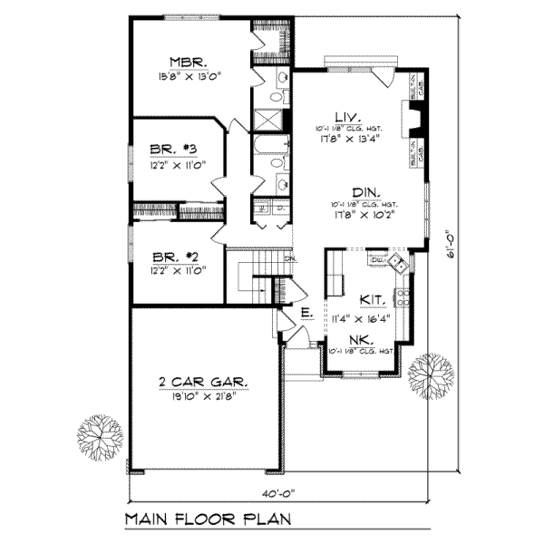 main floor house blueprint