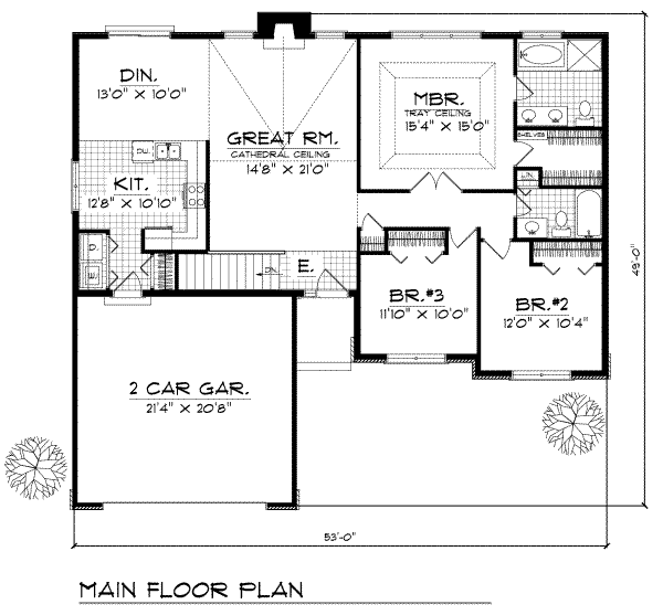 main floor house blueprint