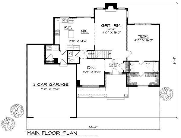 main floor house blueprint