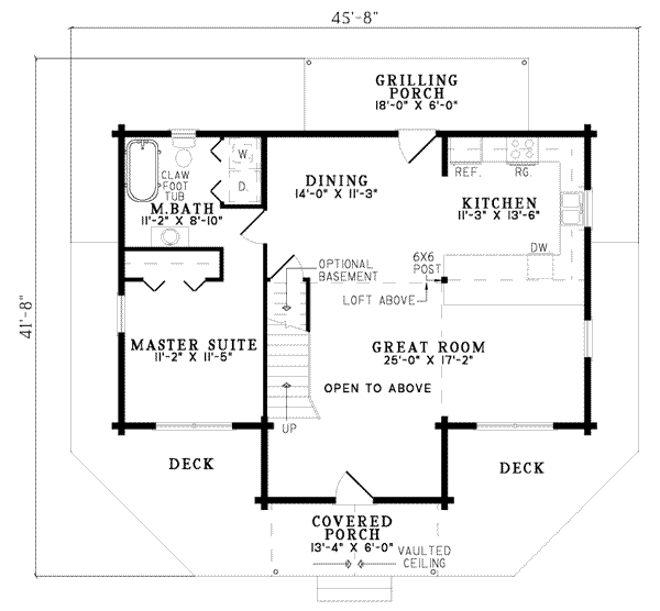 main floor house blueprint