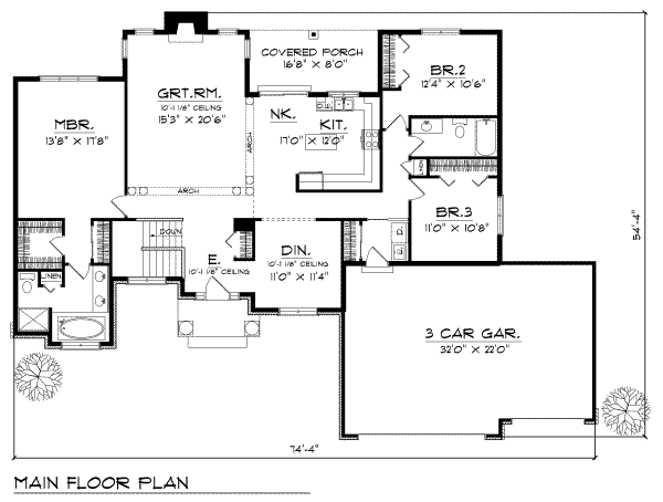 main floor house blueprint