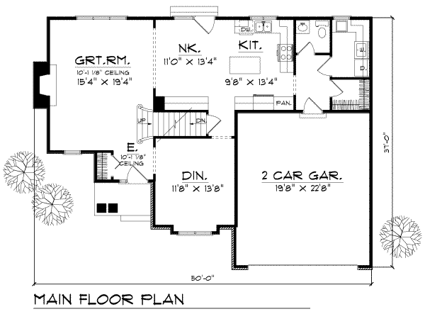 main floor house blueprint