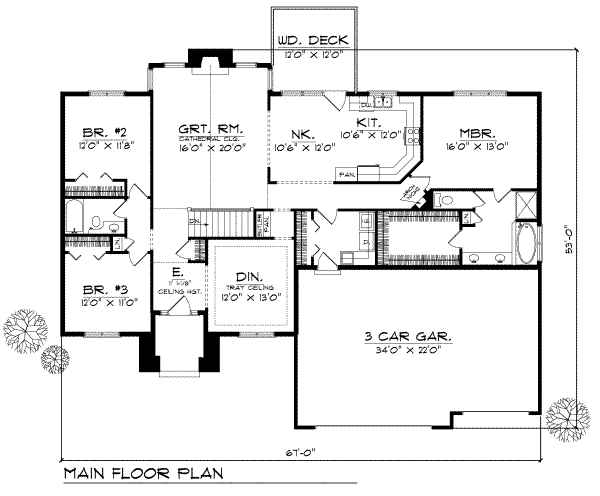 main floor house blueprint
