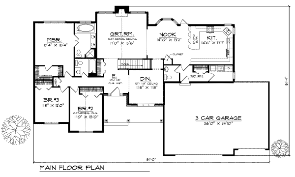 main floor house blueprint