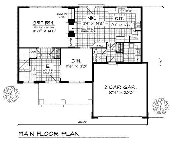 main floor house blueprint