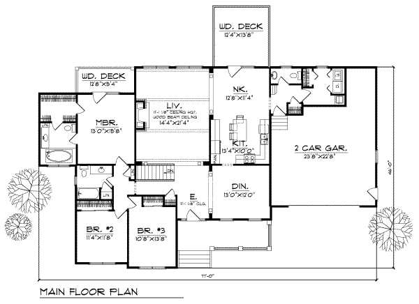 main floor house blueprint