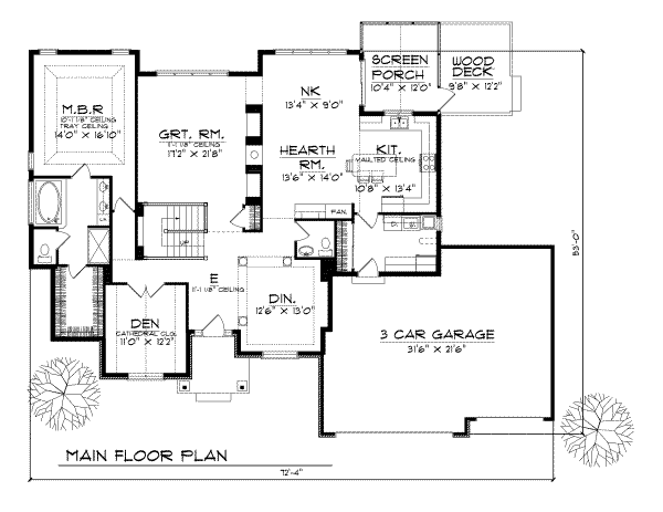 main floor house blueprint