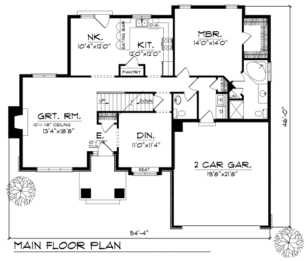main floor house blueprint