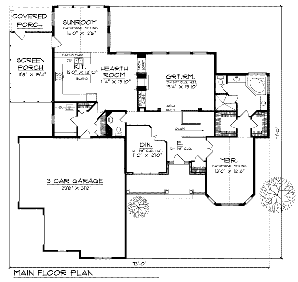 main floor house blueprint