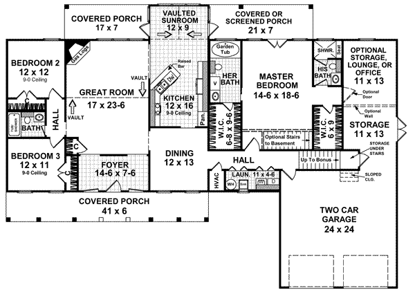 main floor house blueprint