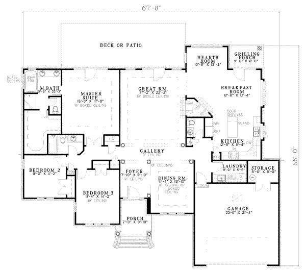 main floor house blueprint