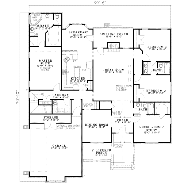 main floor house blueprint