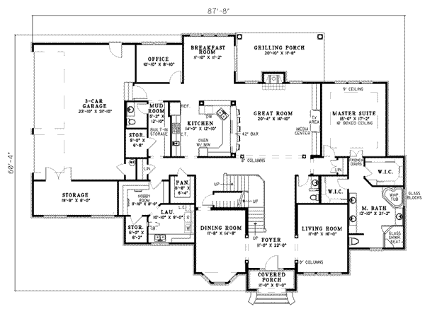 main floor house blueprint