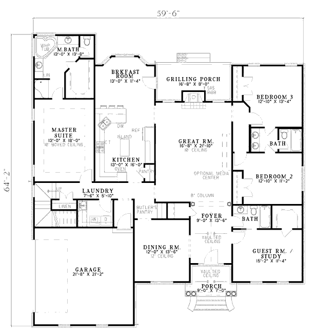 main floor house blueprint