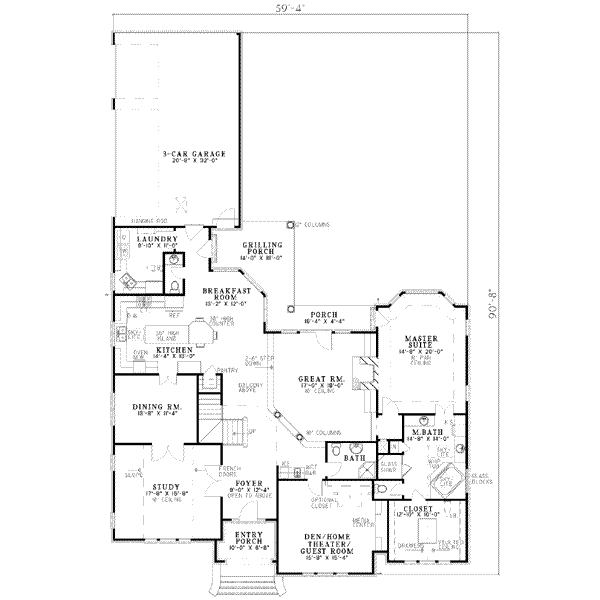 main floor house blueprint