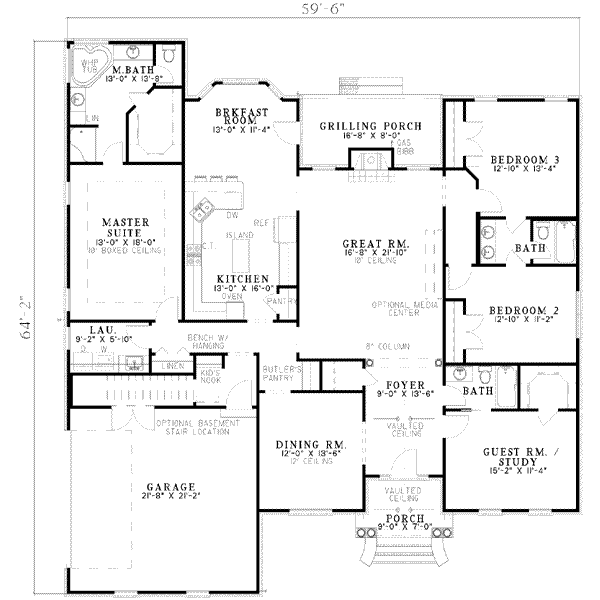 main floor house blueprint