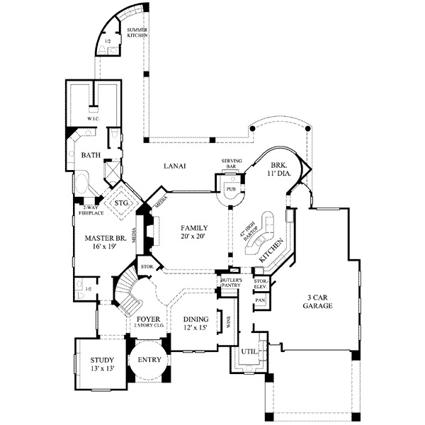 main floor house blueprint