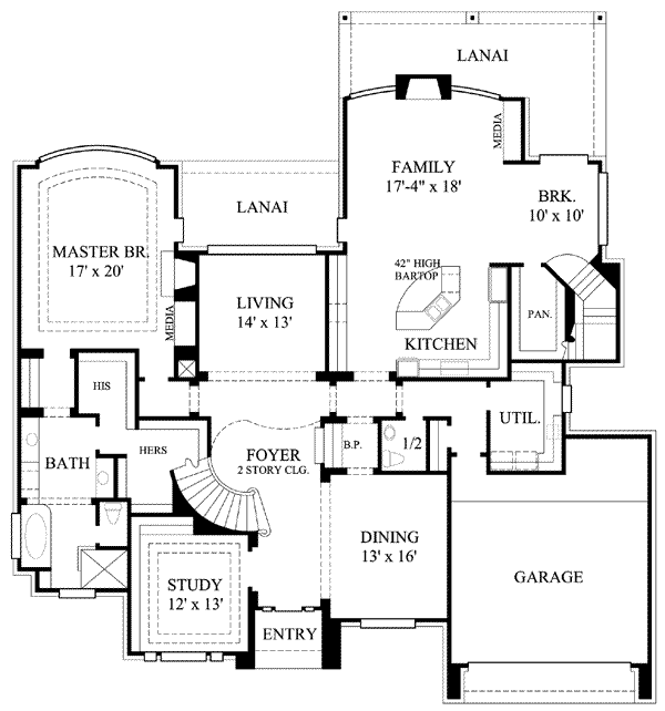 main floor house blueprint