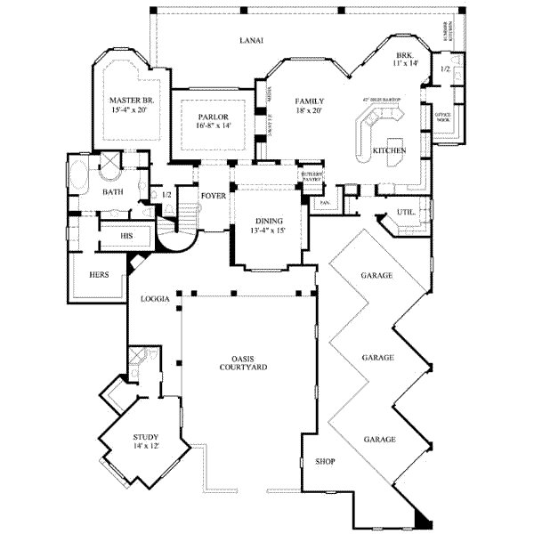main floor house blueprint