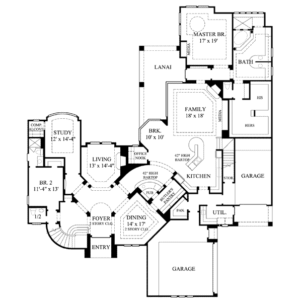 main floor house blueprint