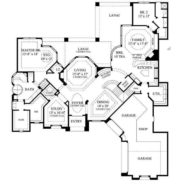 main floor house blueprint