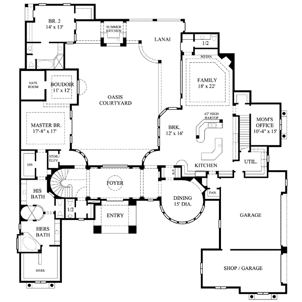 main floor house blueprint