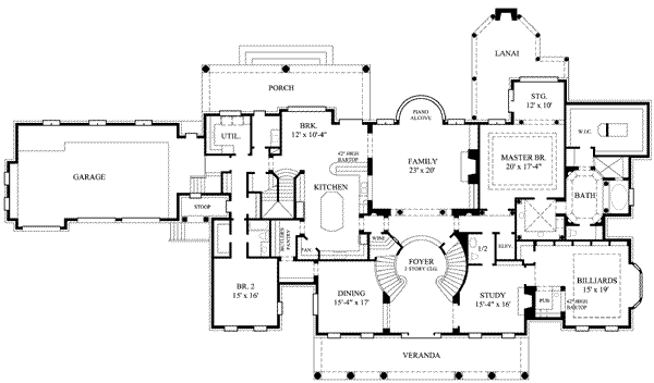 main floor house blueprint