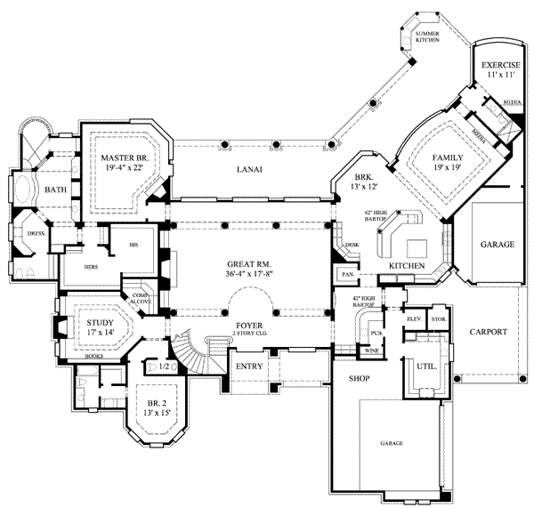 main floor house blueprint