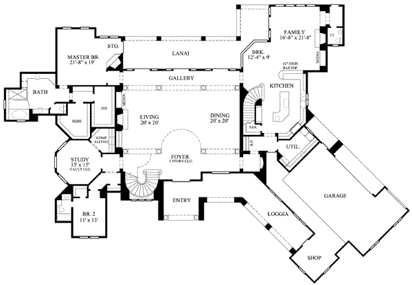 main floor house blueprint