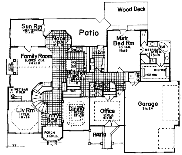 main floor house blueprint