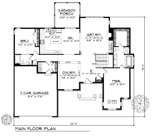 main floor house blueprint
