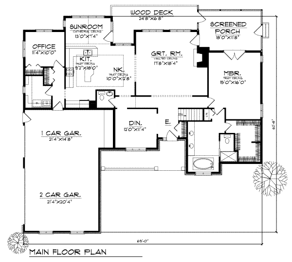 main floor house blueprint