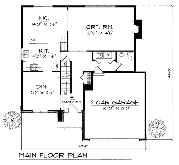 main floor house blueprint