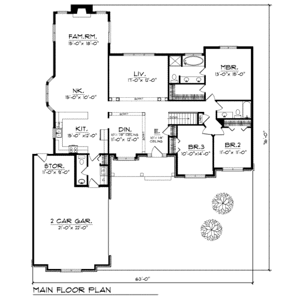 main floor house blueprint