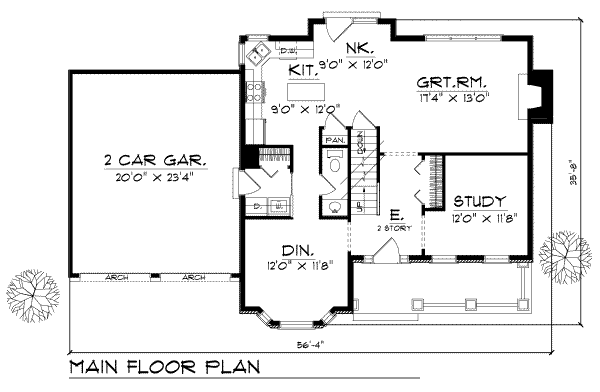 main floor house blueprint