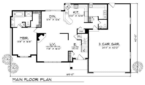 main floor house blueprint